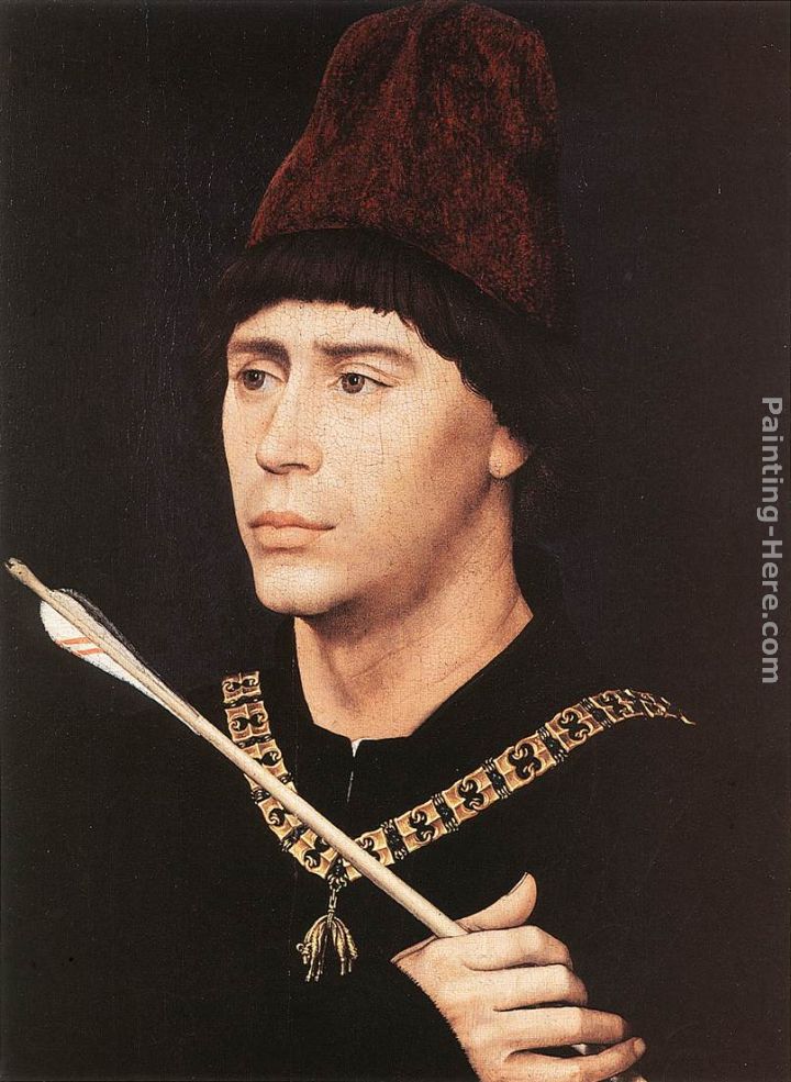 Portrait of Antony of Burgundy painting - Rogier van der Weyden Portrait of Antony of Burgundy art painting